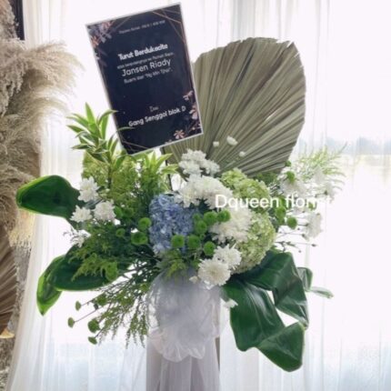 Dqueen Florist - Standing Flower Karangan Bunga Duka Cita