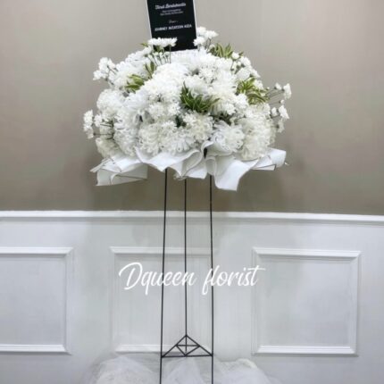 Dqueen Florist - Standing Flower Karangan Bunga Ucapan Belasungkawa