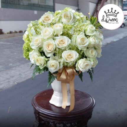 Dqueen Florist - Bunga Vas elegan terjangkau unik