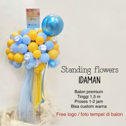 Dqueen Forist - Standing flower ucapan congratulations / selamat sukses / balon