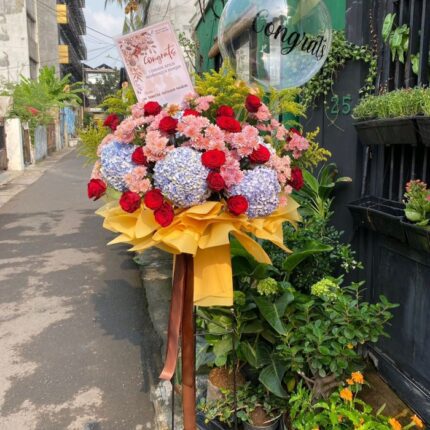 Dqueen Florist - Standing Flowers Fresh Ala Korea Gift Congratulations