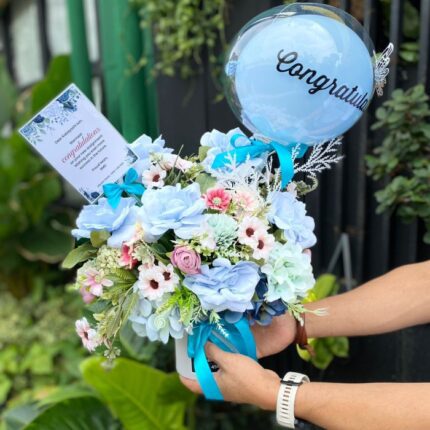 Dqueen Florist - Bunga Box Artificial Premium Gift Hadiah