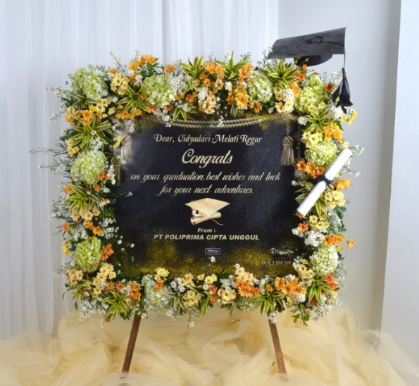 bunga papan perpisahan