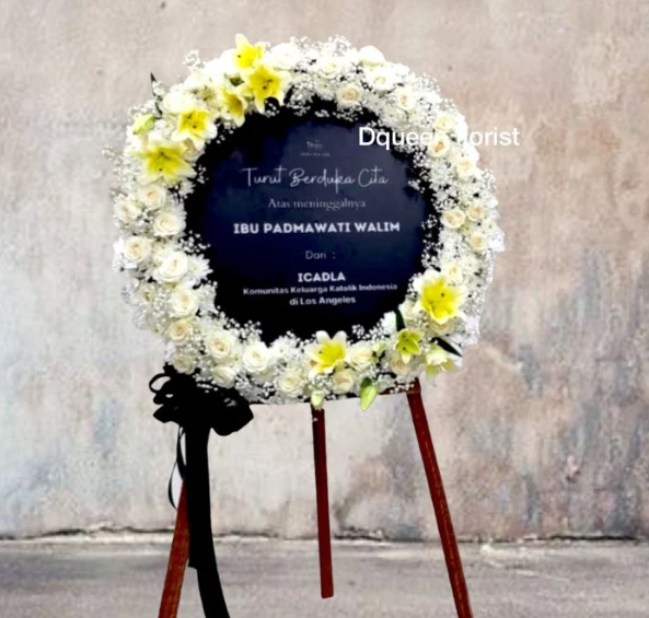 papan bunga duka cita