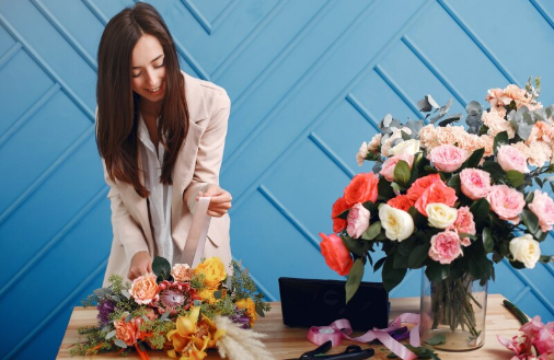 bunga kepada dosen pembimbing