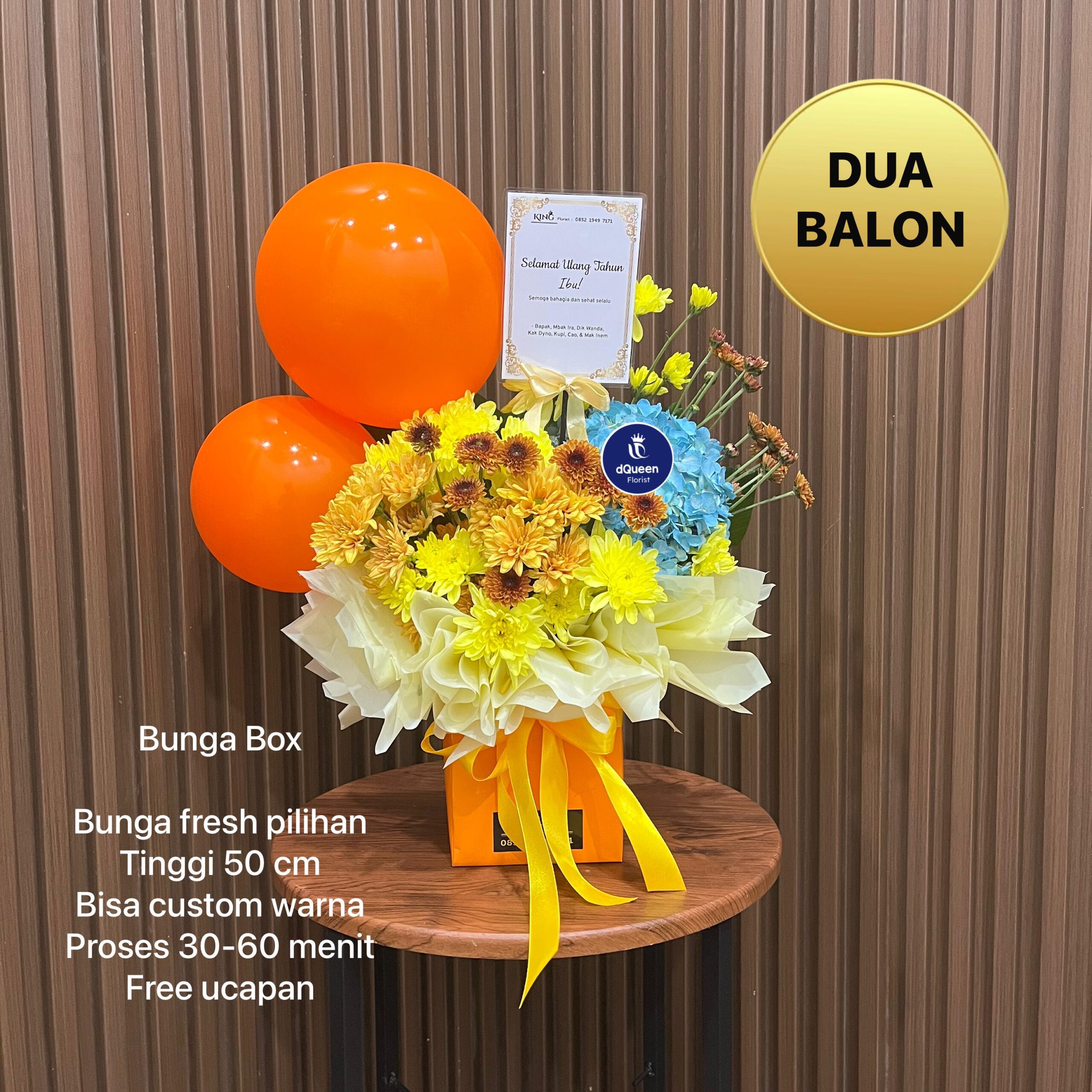 BUNGA BOX 2 BALOON ORANGE2