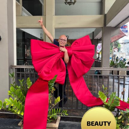 Dqueen Florist - Pita Dekorasi Premium Satin - Pita pohon natal - pita jumbo - kain - besar