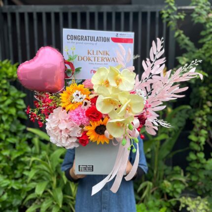 Dqueen Florist - Bunga Box Artificial Premium - Jakarta - Custom