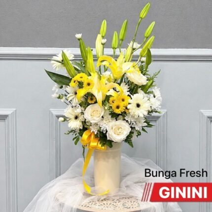 Dqueen Florist - Bunga Vas Fresh Flowers - Custom - Jakarta - Anniversary - Duka Cita - Kelahiran